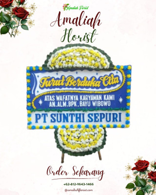 Papan Bunga Duka di Naga Huta Timur